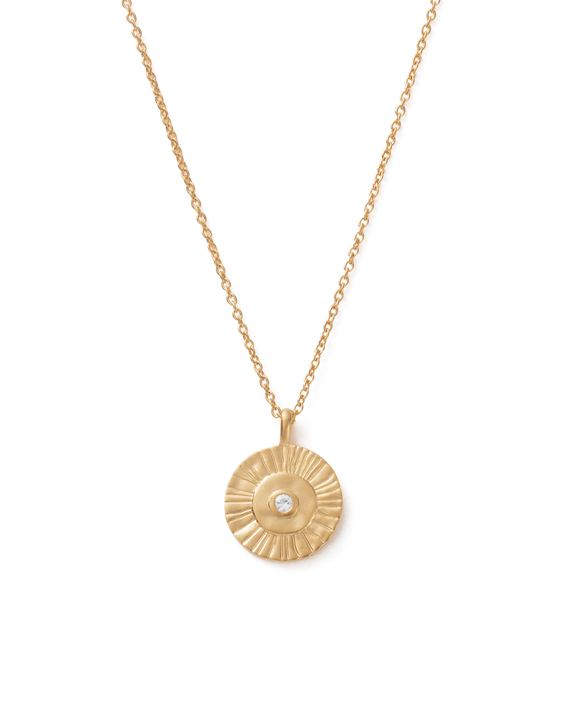 Kirstin Ash Afterglow Coin Necklace- Gold | Mocha Australia