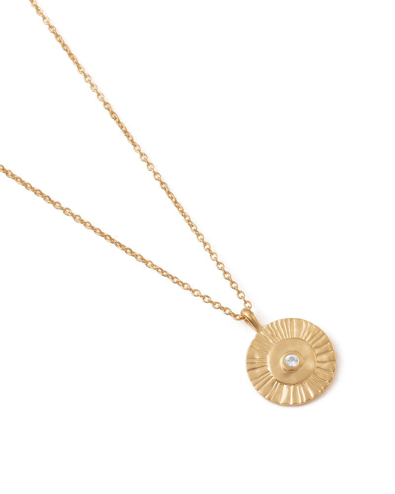 Kirstin Ash Afterglow Coin Necklace- Gold | Mocha Australia