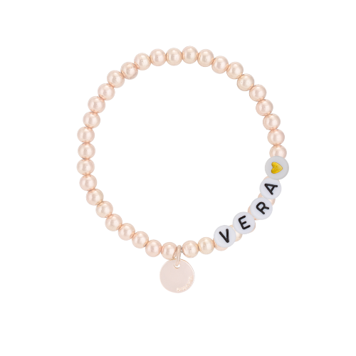 Mocha Name-It Customisable Bracelet 5mm - Rose Gold - Customer&