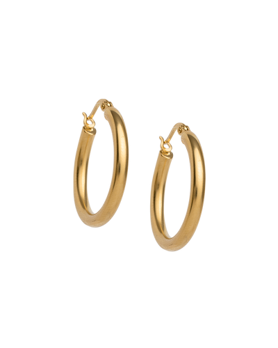 Kirstin Ash Tidal Hoop Set Medium 18K - Gold | Mocha Australia